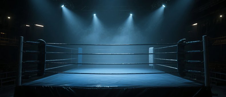 Free Boxing Ring Spotlight illustration and picture