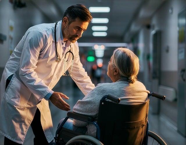 Free generated by ai patient wheelchair illustration