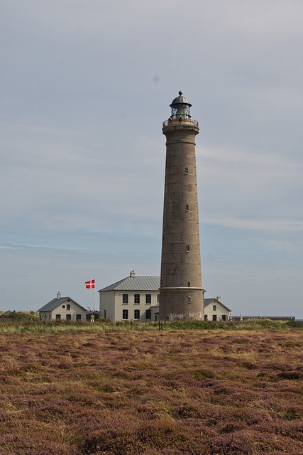 Fyrtårn, Klitter, Danmark, Himmel