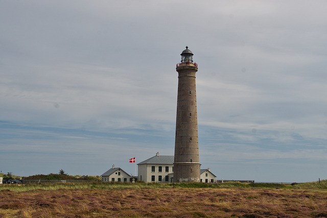 Fyrtårn, Klitter, Danmark, Himmel