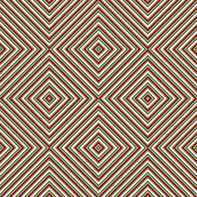 Free stripes red and green christmast vector