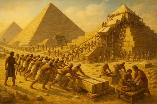 Egypten, Pyramide, Historie, Arbejdere
