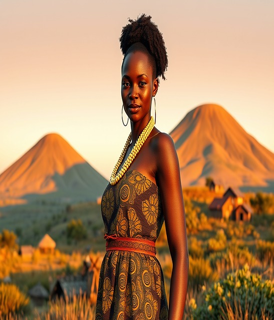 Afrika, Natur, Frau, Porträt