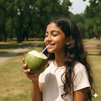 Free Coconut Water Healthy Drink illustration and picture
