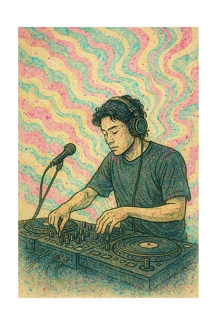 Free dj music sound vector