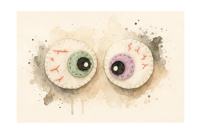 Free eyes watercolor spooky vector