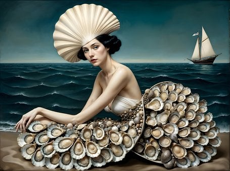 Sirenă, Scoici, Modă, Artă, Ocean