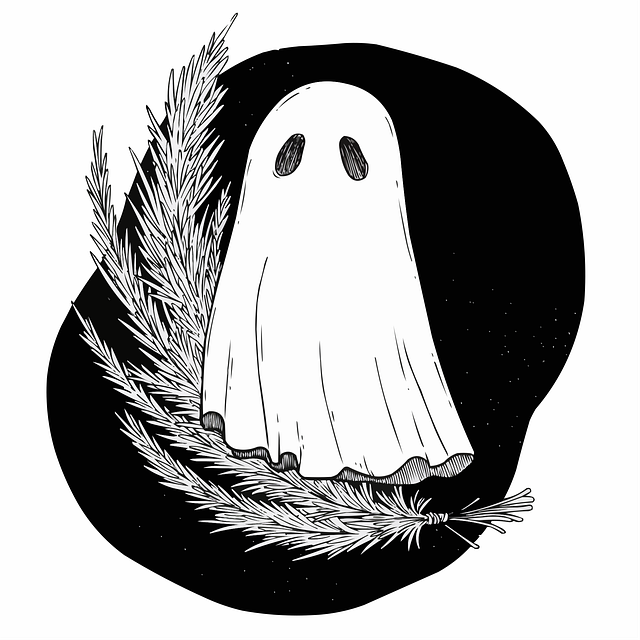 Free halloween ghost scary illustration