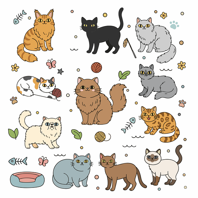 Free cats kittens domestic cats vector