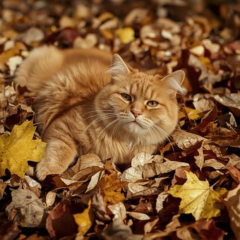 Free Autumn Cat photo and picture