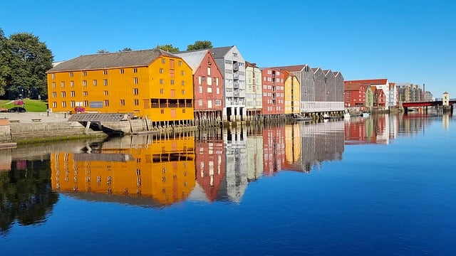 Trondheim, Domy, Barvitý, Architektura