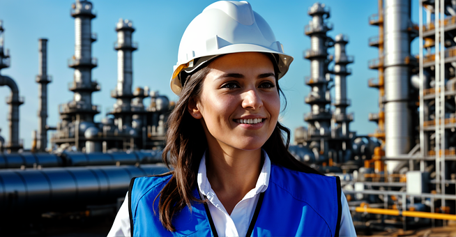 Free Woman Working In Construction Work illustration and picture