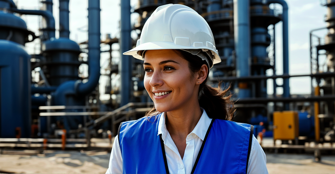 Free Woman Working In Construction Work illustration and picture
