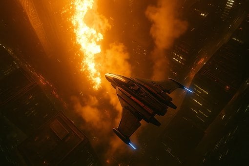 Sci-Fi, Romskip, Rom, Teknologi