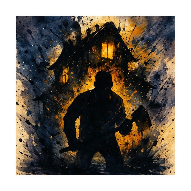 Free horror dark fire illustration