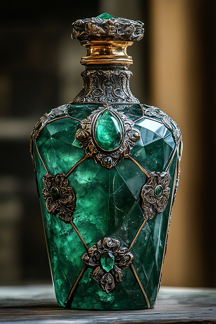 Free bottle magical bottle green illustration