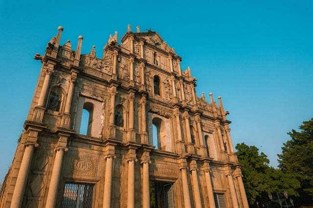 Free Macau Ruins St Paul'S Facade photo and picture