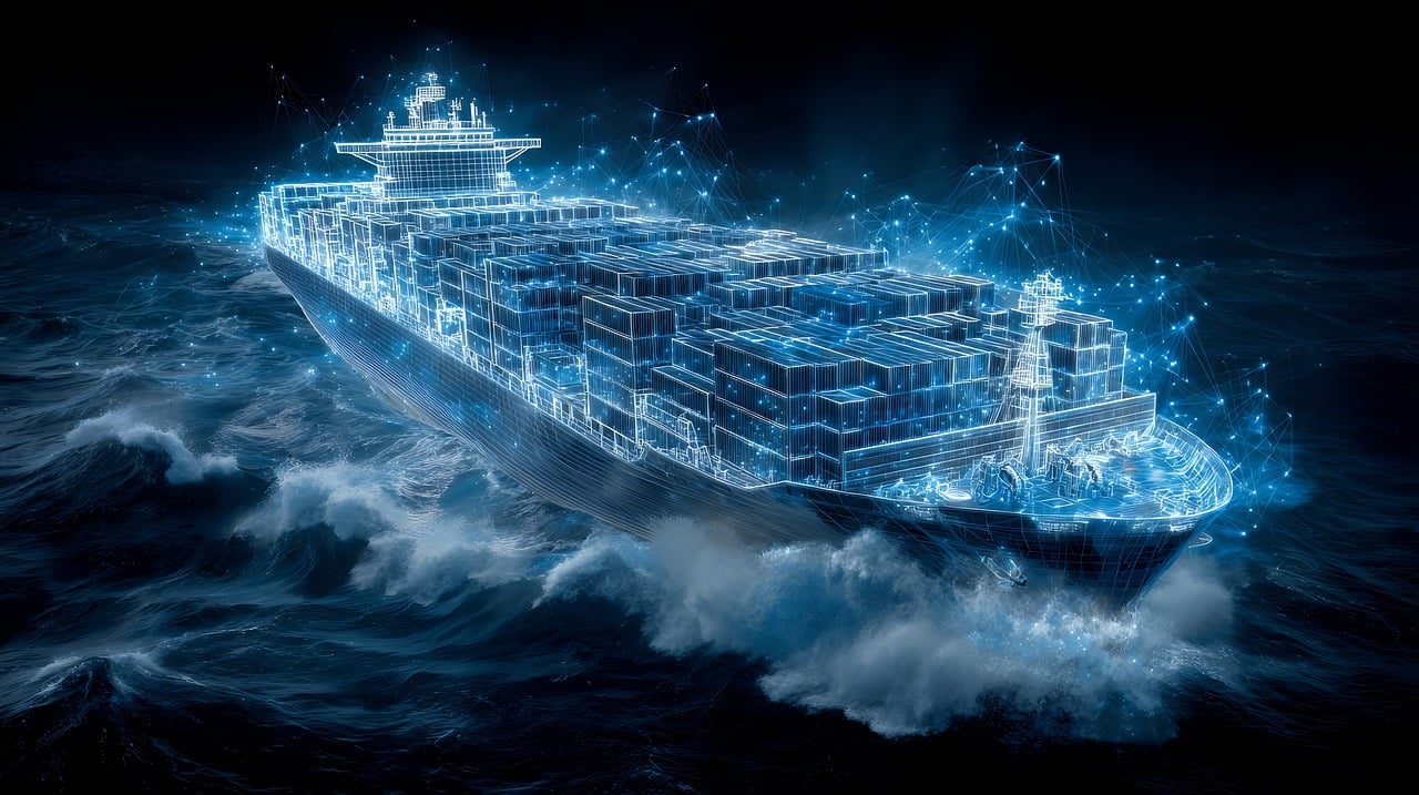 Free ship vessel cargo illustration