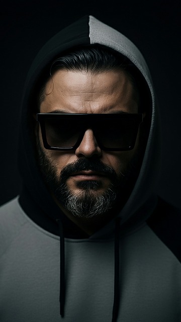 Mann, Modell, Sonnenbrille, Mode, Hoddie