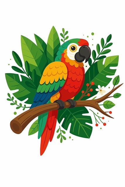 Parrot, Macaw, Tropical, Jungle