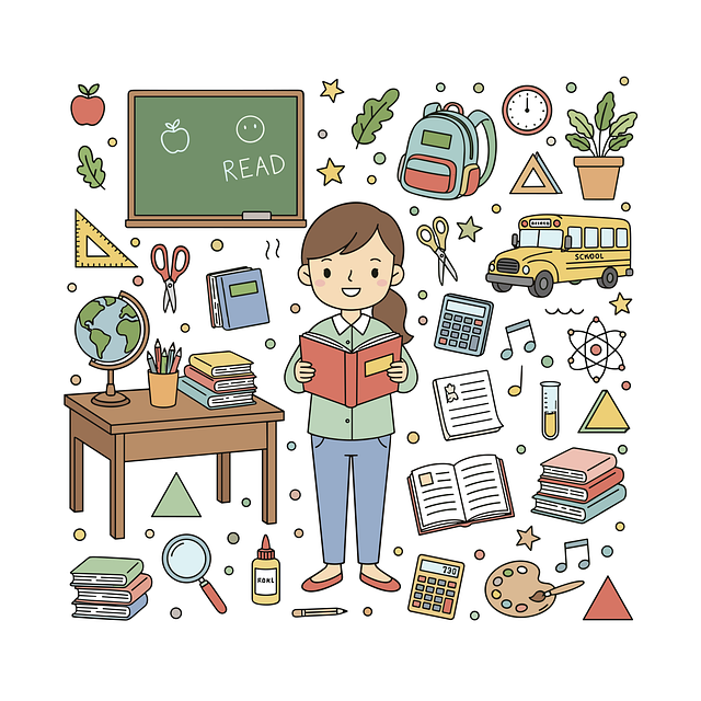 Free school education classroom vector