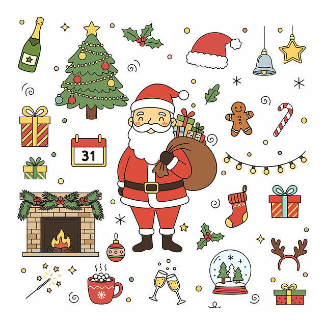Free christmas santa claus holiday illustration