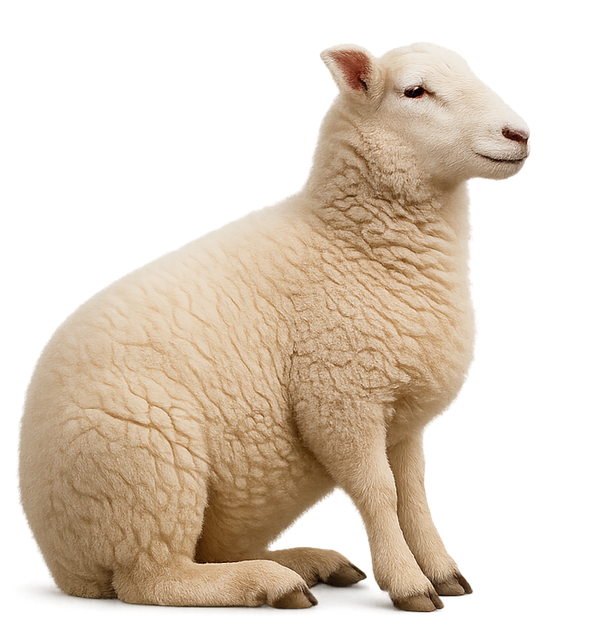 Free sheep wool farming illustration