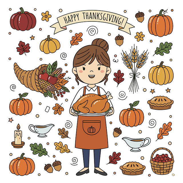 Free thanksgiving happy thanksgiving turkish illustration