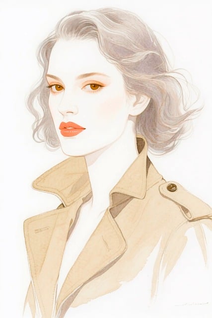 Free stylish woman fashion illustration elegant female illustration