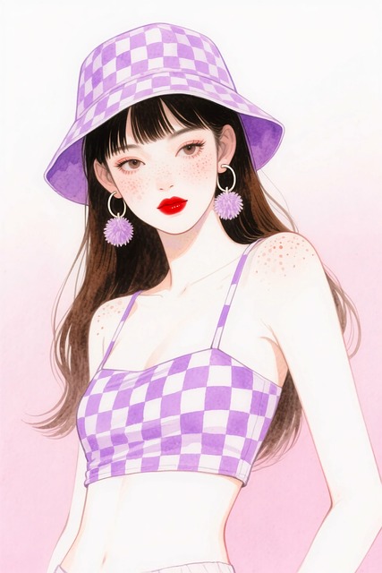 Free stylish woman fashion illustration elegant female illustration