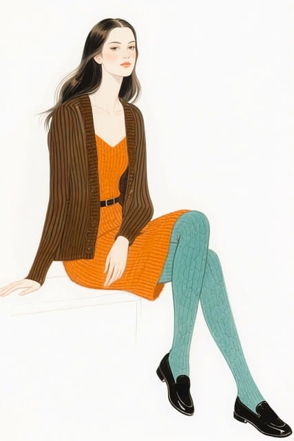 Free stylish woman fashion illustration elegant female illustration