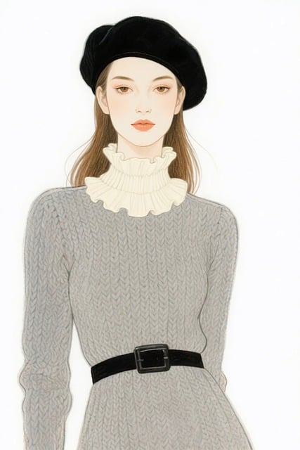 Free stylish woman fashion illustration elegant female illustration