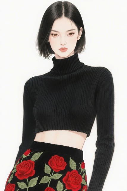 Free stylish woman fashion illustration elegant female illustration