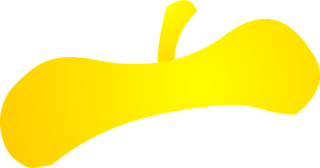 Free yellow hat beret minimalistic design illustration
