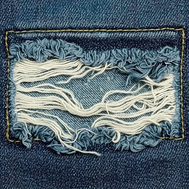 Free jeans material blue illustration