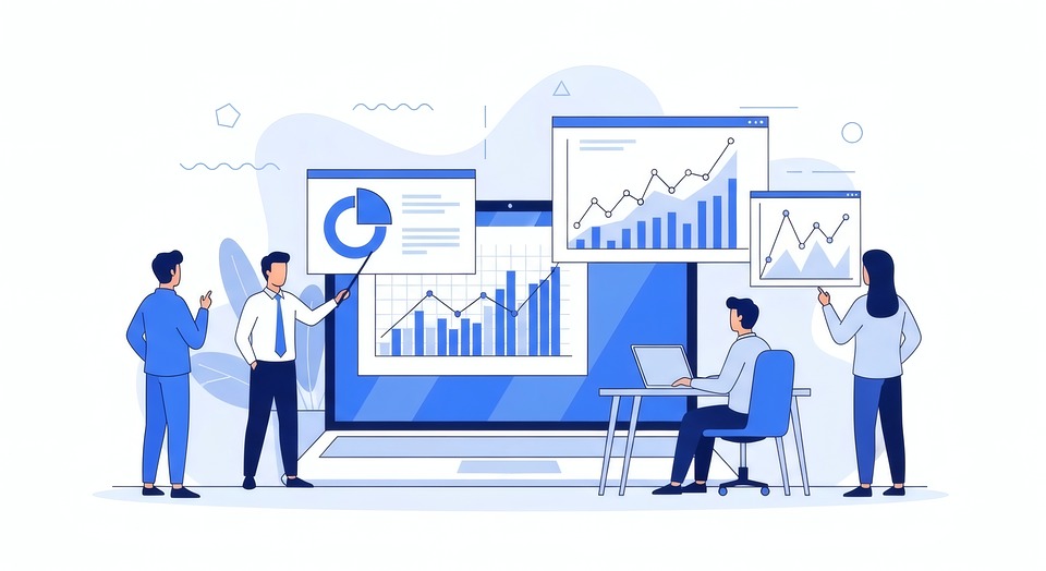 Work Analysis Visualization Download Business Analysis, Data Visualization, Teamwork. Royalty-Free ...