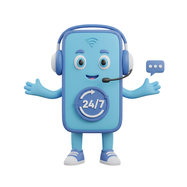 Free mobile support 24 7 service online help illustration