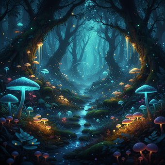 Free Fantasy Forest illustration and picture