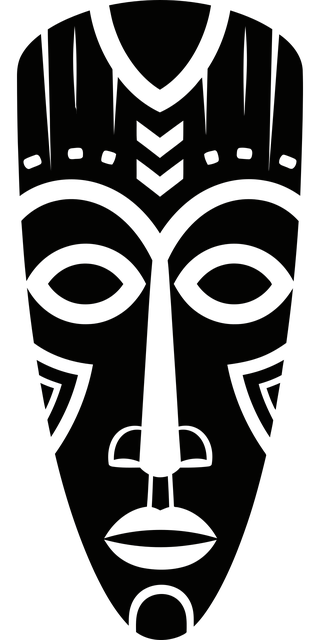 Free african tribal mask illustration