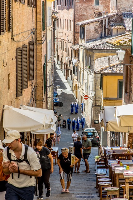 Siena, Stradă, Italia, Oameni, Tuscany