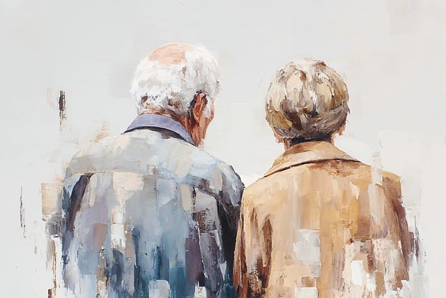 Free couple senior elderly illustration