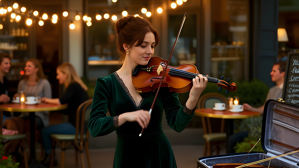 Musik, Klavier, Violine, Studio, Melodie