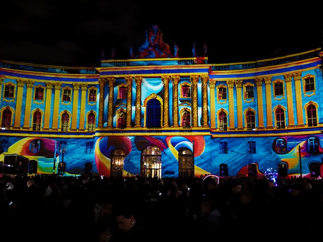 Free Projection Building Lighting photo and picture