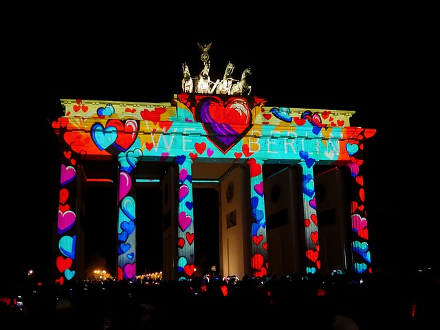 Free Brandenburg Gate Heart photo and picture