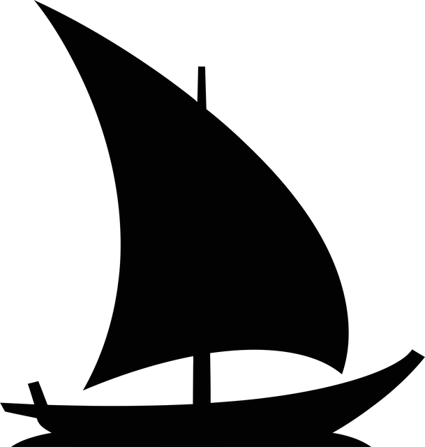 Free dhow boat sailboat vector