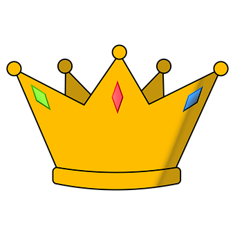 Kroon, Clipart, Cartoon, Koning