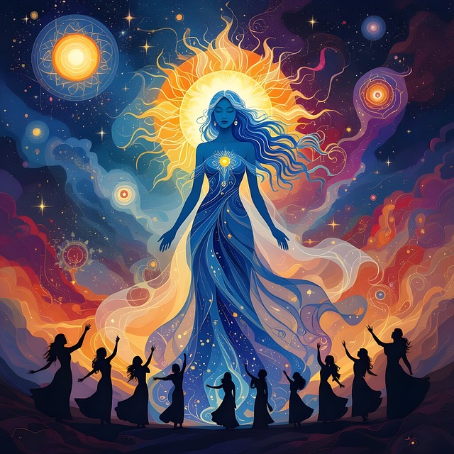 Free woman ethereal fantasy illustration