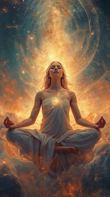 Free meditacion espiritualidad universe illustration