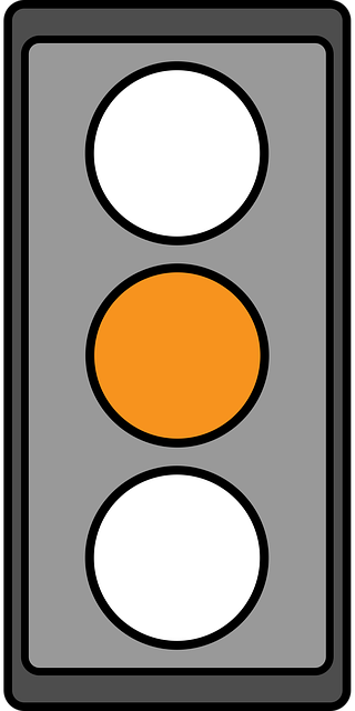 Free traffic light orange traffic control illustration