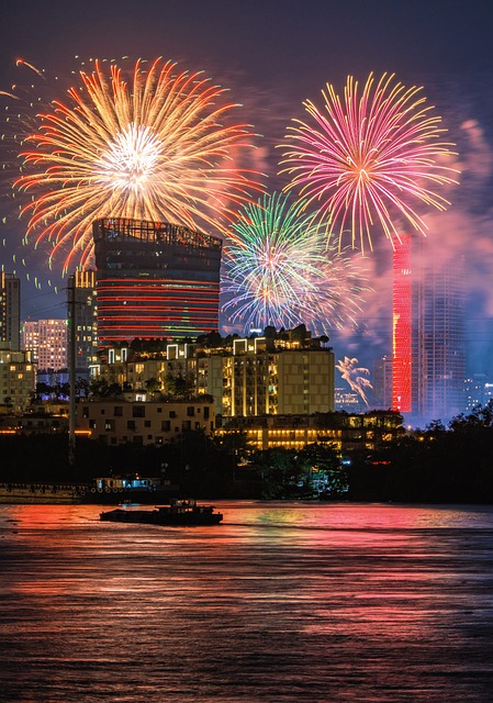 Fogos De Artifício, Saigon, Vietnã